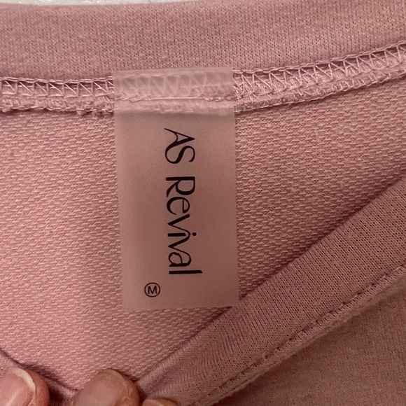 138. As Revival, Dusty Rose sweatshirt w/ Nashville in white, on the Front Sz M - Picture 7 of 13